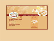 Tablet Screenshot of biscuits-grobost.com